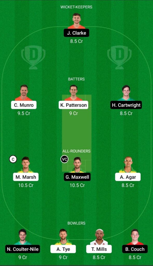 SCO vs STA Dream11 Team