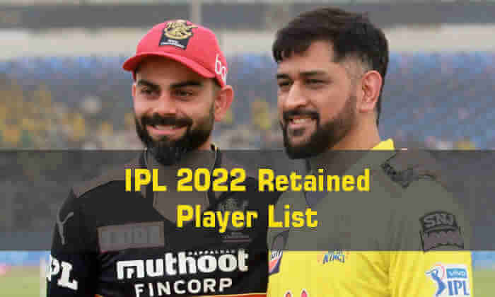 IPL 2022 Retained Player List