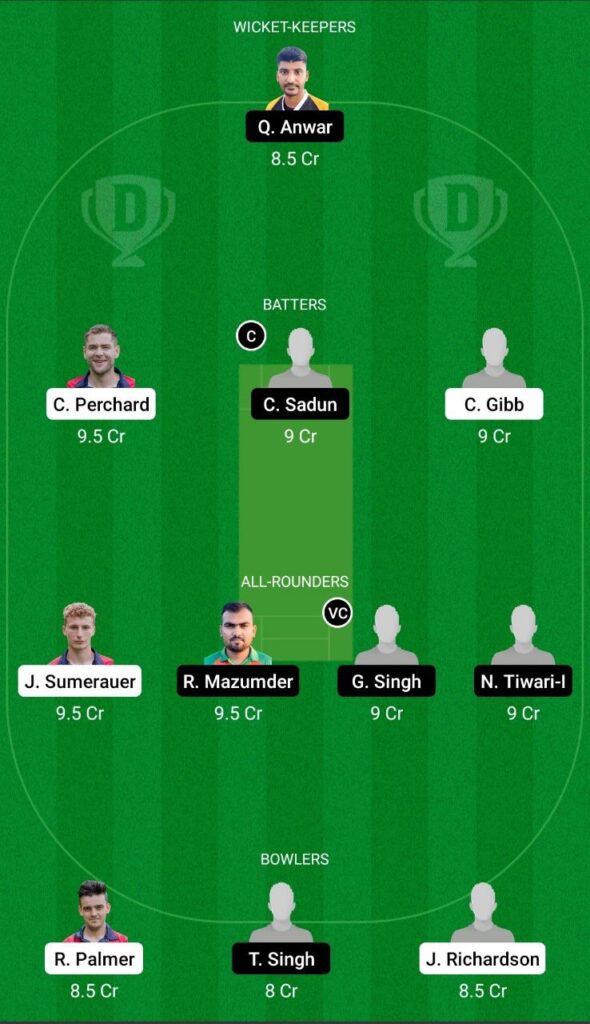 FAR vs PNL Dream11 Team