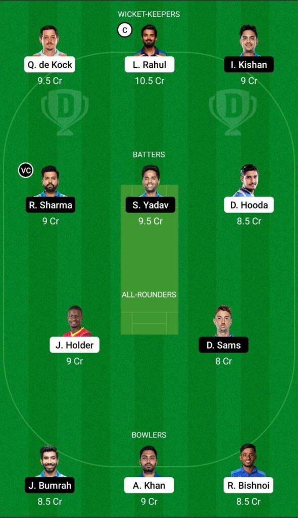 LSG vs MI Dream11 Team