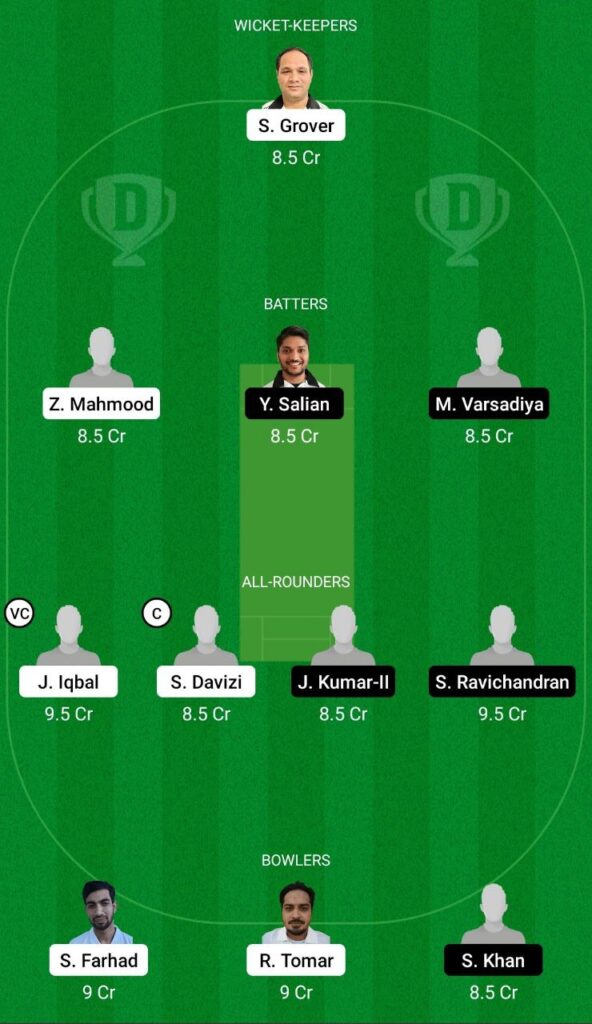 BCC vs PLZ Dream11 Team