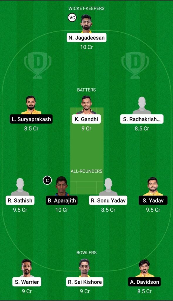 CSG vs NRK Dream11 Team