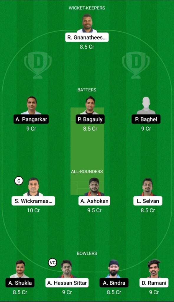 PCC vs UCC Dream11 Team